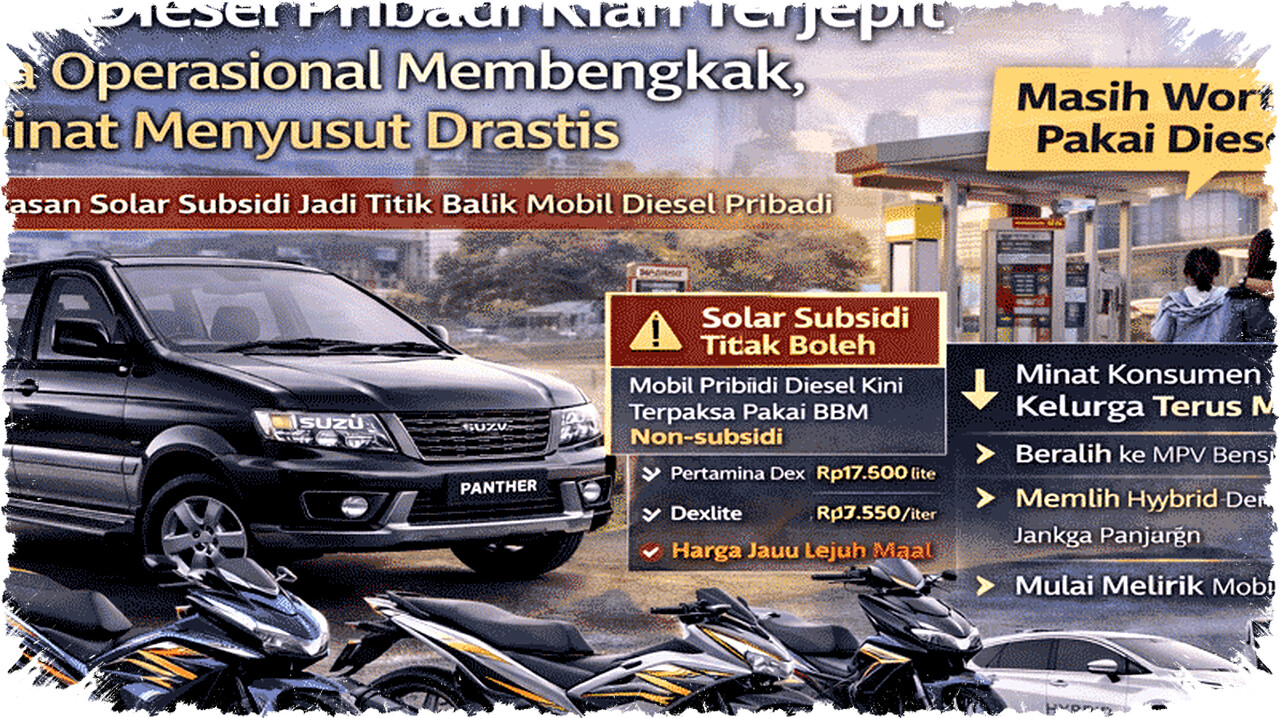 Solar Subsidi Terbatas, Isuzu Panther dan Mobil Diesel Keluarga Mulai Ditinggalkan Konsumen?