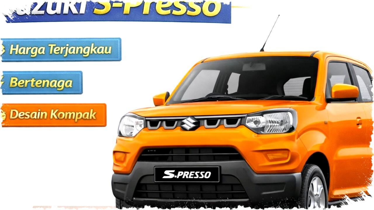 Suzuki S-Presso Rp180 Jutaan: City Car Irit Bensin dengan Desain SUV Mini yang Tangguh, Apakah Ini Mobil Harian Terbaik untuk Masyarakat Kota Kini? Suzuki S-Presso Rp180 Jutaan: City Car Irit Bensin dengan Desain SUV Mini yang Tangguh, Apakah Ini Mobil Harian Terbaik untuk Masyarakat Kota Kini?