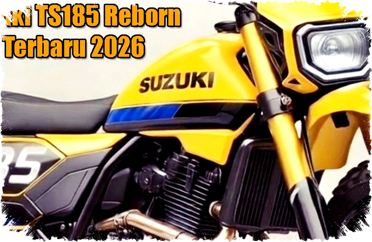 Suzuki TS185 Reborn 2026 Motor Trail Legendaris Dengan Desain Retro Modern dan Harga Rp 18 Jutaan Siap Libas Segala Medan