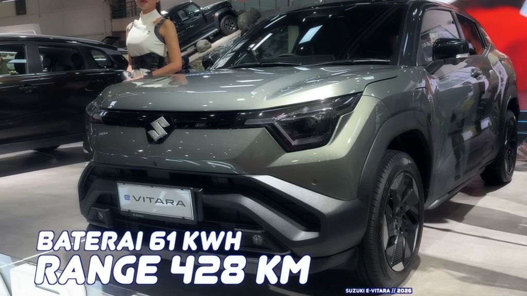 Suzuki e Vitara 2026 Tawarkan Jarak Tempuh 426 Km dan Charging 50 Menit Suzuki e Vitara 2026 Tawarkan Jarak Tempuh 426 Km dan Charging 50 Menit