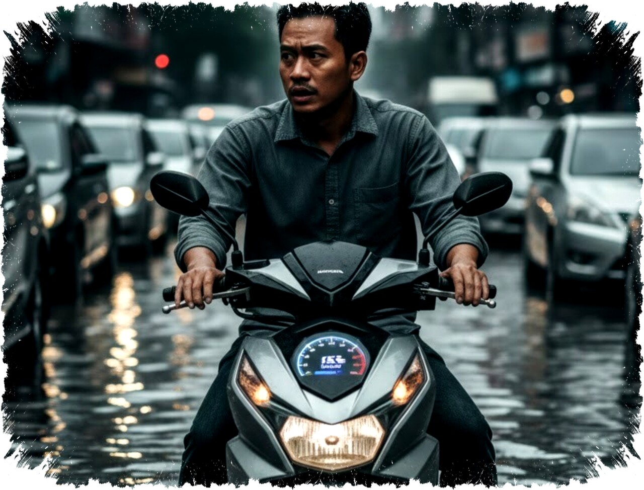 Terjebak Macet Banjir, Haruskah Matikan ISS Motor Listrik? Simak Penjelasan Lengkapnya!