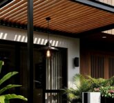 10 Model Kanopi Teras Minimalis Dengan Lampu Gantung, Dari Industrial Hingga Romantis