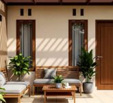 5 Kombinasi Warna Cat Depan Rumah dengan Pintu Kayu Natural, Rahasia Elegan yang Bikin Rumahmu Tampak Mewah dan Berkelas!