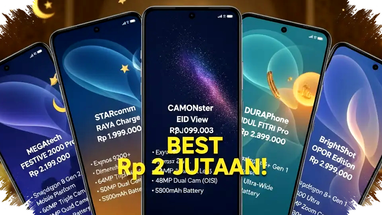 7 HP 2 Jutaan Terbaik Lebaran 2026, Speknya Gahar tapi Harganya Masih Masuk Akal!