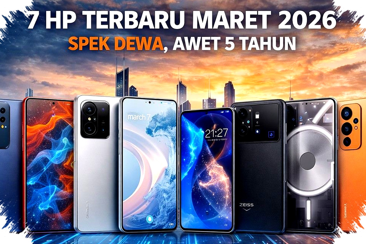 7 HP Terbaru Rilis Maret 2026, Spek Gahar Siap Menemani hingga 5 Tahun 7 HP Terbaru Rilis Maret 2026, Spek Gahar Siap Menemani hingga 5 Tahun