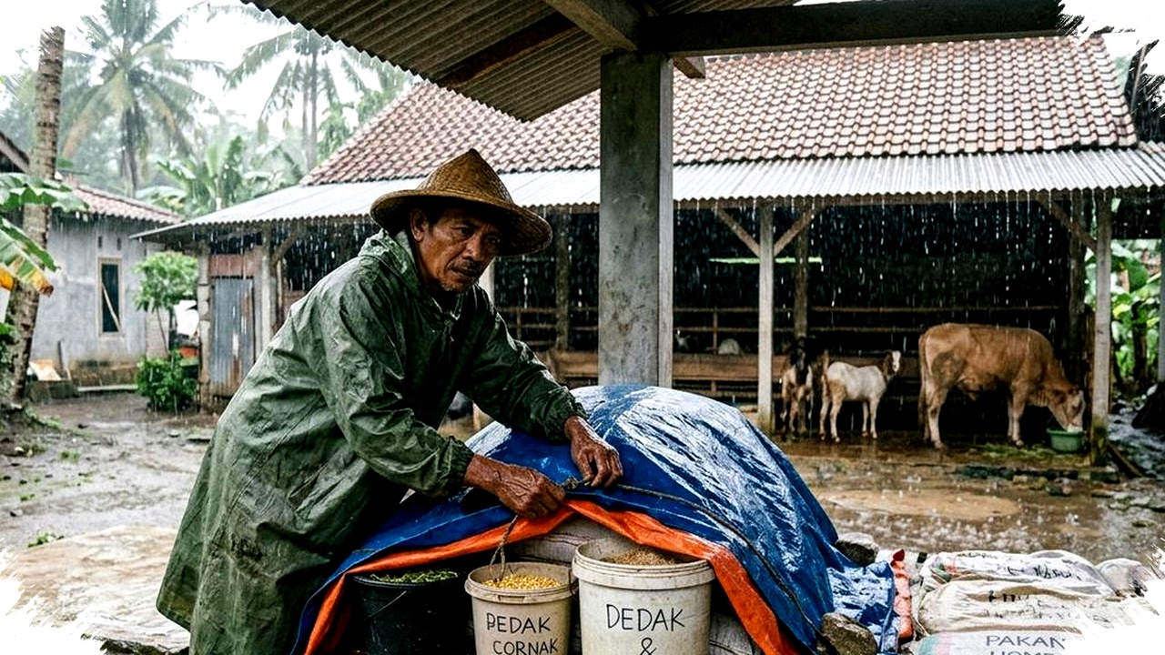 Cara Menjaga Pakan Ternak Saat Musim Hujan Agar Tidak Rusak, Lindungi Ternak dari Bahaya Jamur dan Keracunan Sekarang Juga! Cara Menjaga Pakan Ternak Saat Musim Hujan Agar Tidak Rusak, Lindungi Ternak dari Bahaya Jamur dan Keracunan Sekarang Juga!