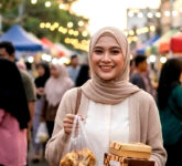 Cuma Pakai Prompt Gemini AI Foto Biasa Membeli Takjil Berubah Jadi Estetik Memikat, Cara Mudah Ciptakan Suasana Pasar Ramadhan Seperti Fotografer Profesional