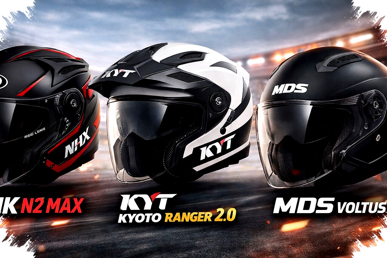 Daftar Helm Open Face Rp500 Ribuan 2026, NHK N2 Max Kalahkan KYT dan MDS Daftar Helm Open Face Rp500 Ribuan 2026, NHK N2 Max Kalahkan KYT dan MDS