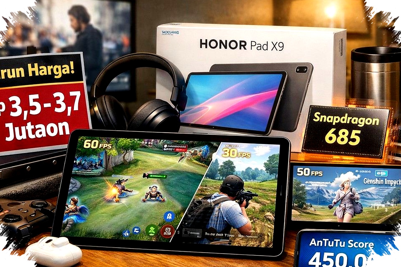 Honor Pad X9 Turun Harga, Snapdragon 685 di Rp3 Jutaan Apakah Cukup Bertenaga untuk Gaming dan Hiburan? Honor Pad X9 Turun Harga, Snapdragon 685 di Rp3 Jutaan Apakah Cukup Bertenaga untuk Gaming dan Hiburan?
