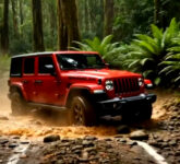 Jeep Wrangler Rubicon Menyusuri Hutan Penuh Rintangan, Ketangguhan dan Teknik Mengemudi di Medan Ekstrem
