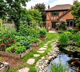 Kebun Sayur Mini dengan Kolam Ikan, Ciptakan Oase Estetik dan Solusi Hemat Lahan di Halaman Rumah Anda