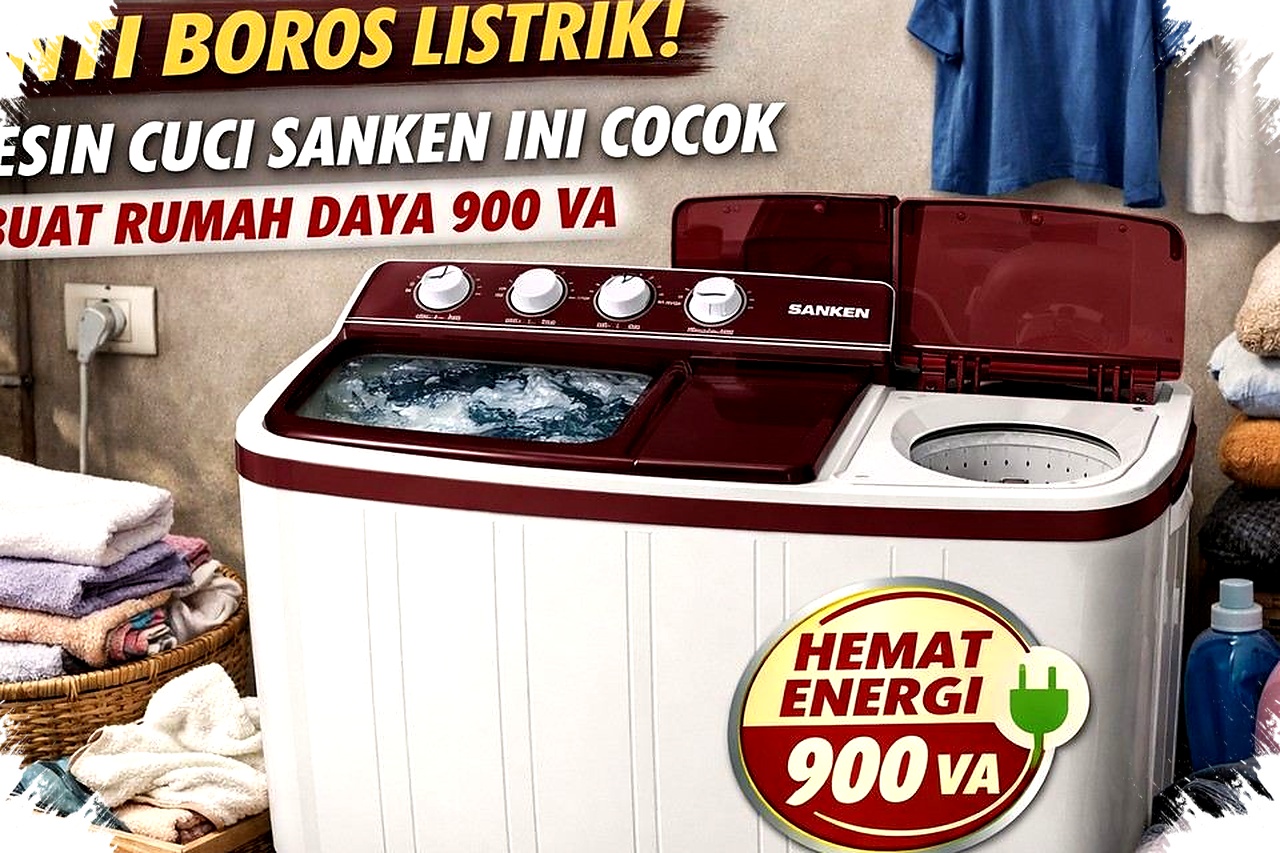 Mesin Cuci Sanken Low Watt Ini, Aman Buat Rumah 900 VA Dan Tetap Ngebut Mesin Cuci Sanken Low Watt Ini, Aman Buat Rumah 900 VA Dan Tetap Ngebut