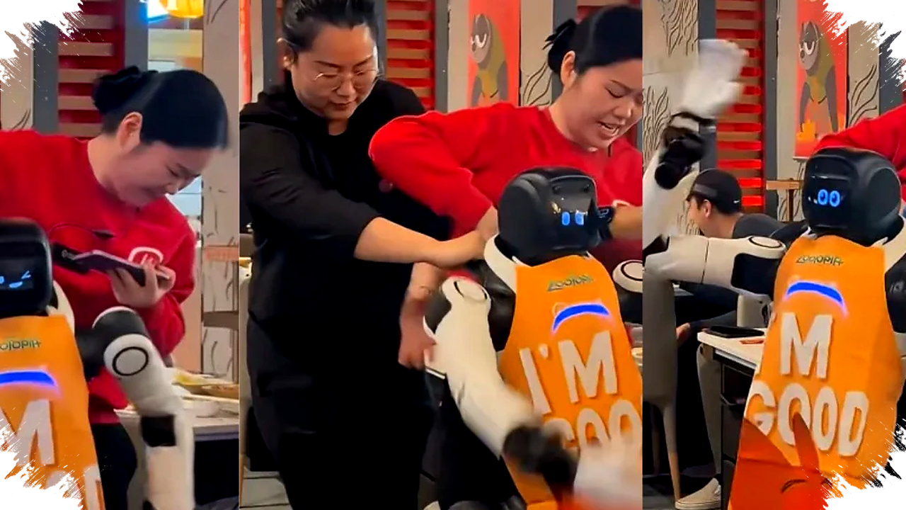 Robot Humanoid Mengamuk di Restoran, Piring Pecah Saat Tarian Tak Terkendali Robot Humanoid Mengamuk di Restoran, Piring Pecah Saat Tarian Tak Terkendali