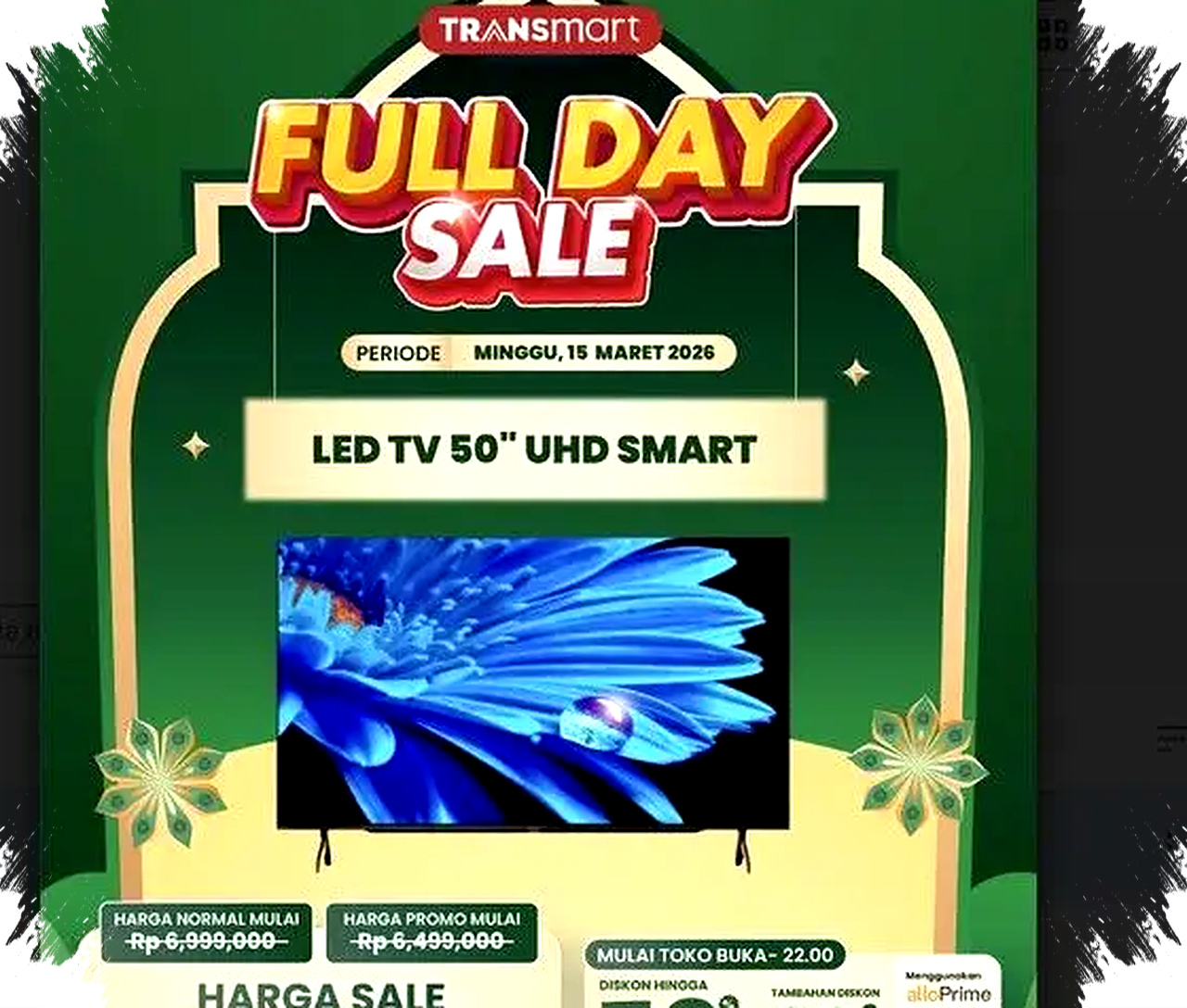 Smart TV UHD 50 Inci Turun Hampir Rp 2 Juta, Sehari Penuh Diburu di Transmart Smart TV UHD 50 Inci Turun Hampir Rp 2 Juta, Sehari Penuh Diburu di Transmart