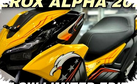 Yamaha Aerox Limited Edition Kuning-Hitam Menggoda Mata, Desain Sporty dengan Detail Mewah Yamaha Aerox Limited Edition Kuning-Hitam Menggoda Mata, Desain Sporty dengan Detail Mewah
