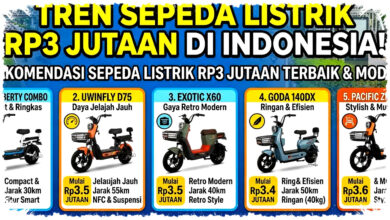 5 Sepeda Listrik Rp3 Jutaan Terbaru 2026, Murah Bukan Murahan dan Fiturnya Mengejutkan!