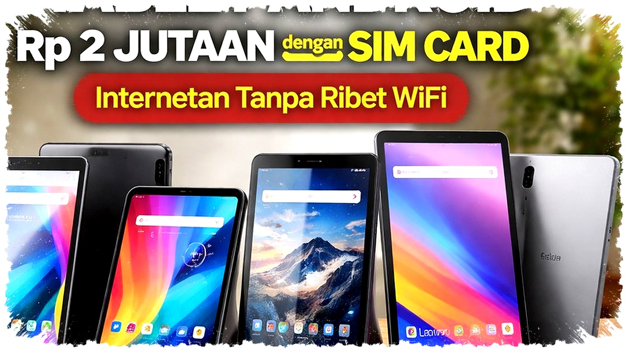 5 Tablet Android Rp2 Jutaan Pakai SIM Card, Internetan Bebas Tanpa WiFi