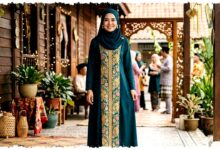 7 Gamis Kombinasi Depan yang Paling Mengangkat Percaya Diri, Panel Vertikal Diprediksi Dominan