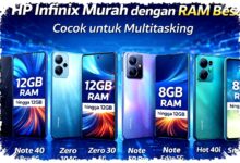 7 Rekomendasi HP Infinix RAM Besar Harga Terjangkau 2026, Mulai Rp1 Jutaan