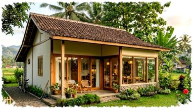 7 Rumah Desa dengan Banyak Bukaan, Terang dan Adem Tanpa Boros Listrik