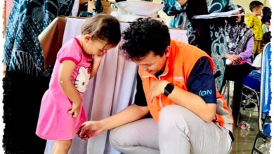 Di Hegarmukti, Hankook Turun Tangan Cegah Stunting, 17.500 Paket Gizi Dibagikan