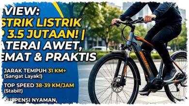 Dicas Tak Sampai Penuh Masih Tembus 31 Km, Sepeda Listrik Rp3,5 Jutaan Ini Ngebut 39 Km/Jam