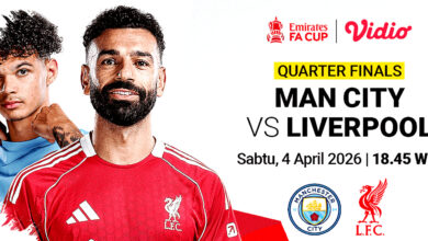 Final Kepagian Etihad, Tempat Nonton Manchester City Vs Liverpool Di Vidio