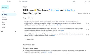 Gmail Kini Bisa Merangkum Hidup Anda, Tapi Akses AI Inbox Ini Masih Eksklusif