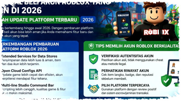 Jual Beli Akun Roblox di 2026, Aman Hanya Jika Tahu Tiga Hal Ini