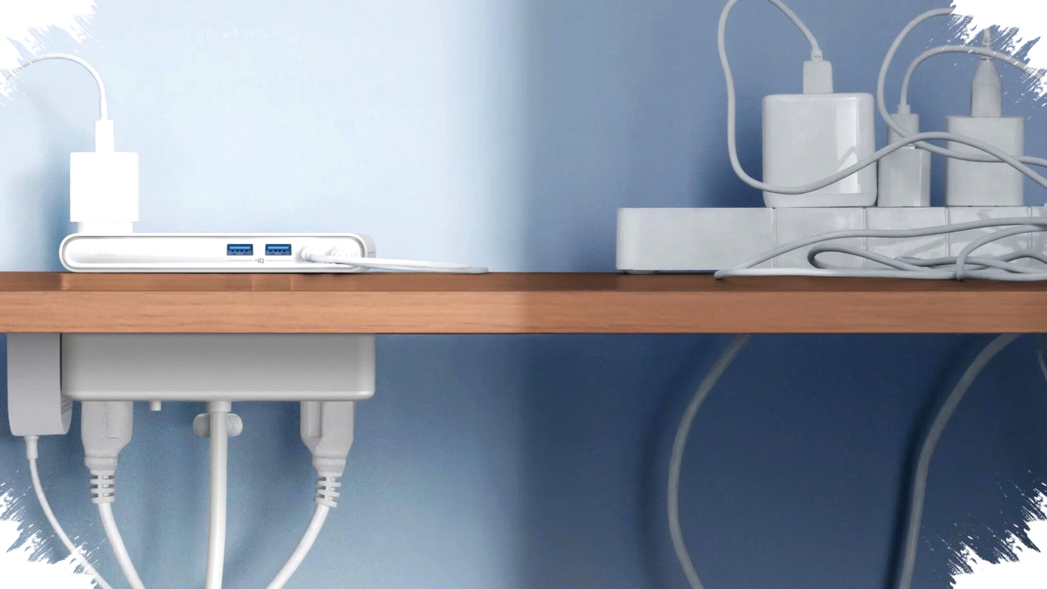 Meja Berantakan Akhirnya Ditantang, Power Strip Jepit Anker Bawa 4 USB dan 70W