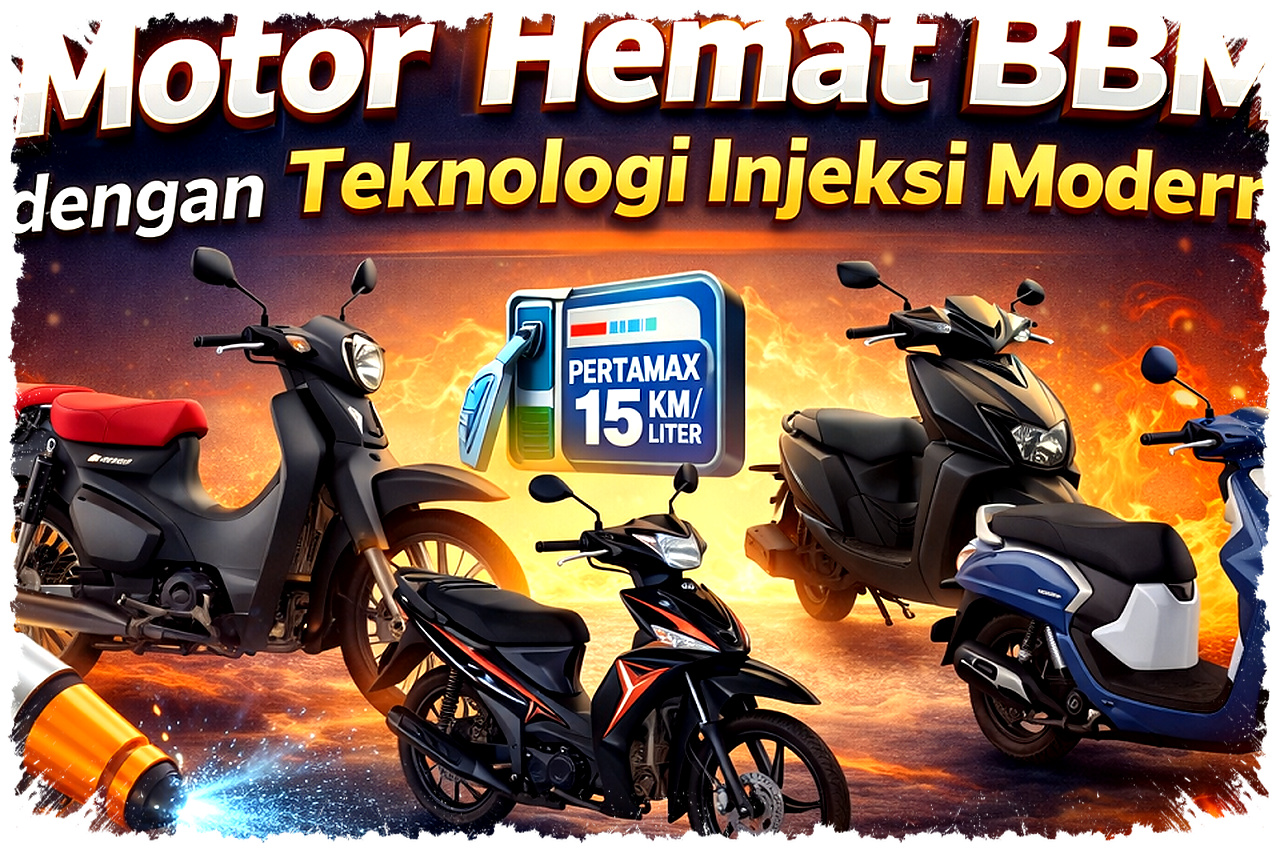 Motor Injeksi Modern Bikin BBM Lebih Irit, Banyak Model Tembus 50 Km per Liter