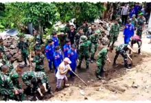 Ratusan Prajurit TNI Bergerak di Sulut, Evakuasi Korban Hingga Sisir Tsunami Kecil