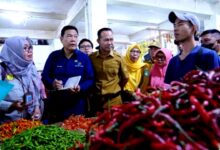 Sidak Pasar Jelang Idul Fitri di Prabumulih, Pemkot Pastikan Pangan Aman dan Harga Stabil