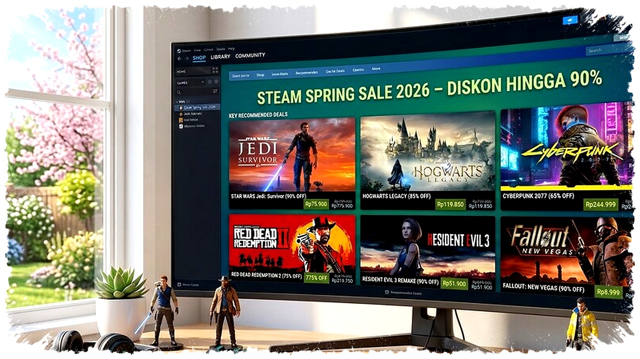Steam Spring Sale 2026 Diskon Sampai 90 Persen, Ini Game Paling Layak Dibawa Pulang Steam Spring Sale 2026 Diskon Sampai 90 Persen, Ini Game Paling Layak Dibawa Pulang