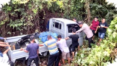 Suzuki Carry Terjun 6 Meter di Prabumulih–Baturaja, Polisi Cepat Amankan Lokasi dan Evakuasi