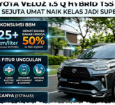 Toyota Veloz 1.5 Q Hybrid TSS Modellista Naik Kelas, Tembus 25,9 Km per Liter Segini Harganya Toyota Veloz 1.5 Q Hybrid TSS Modellista Naik Kelas, Tembus 25,9 Km per Liter Segini Harganya