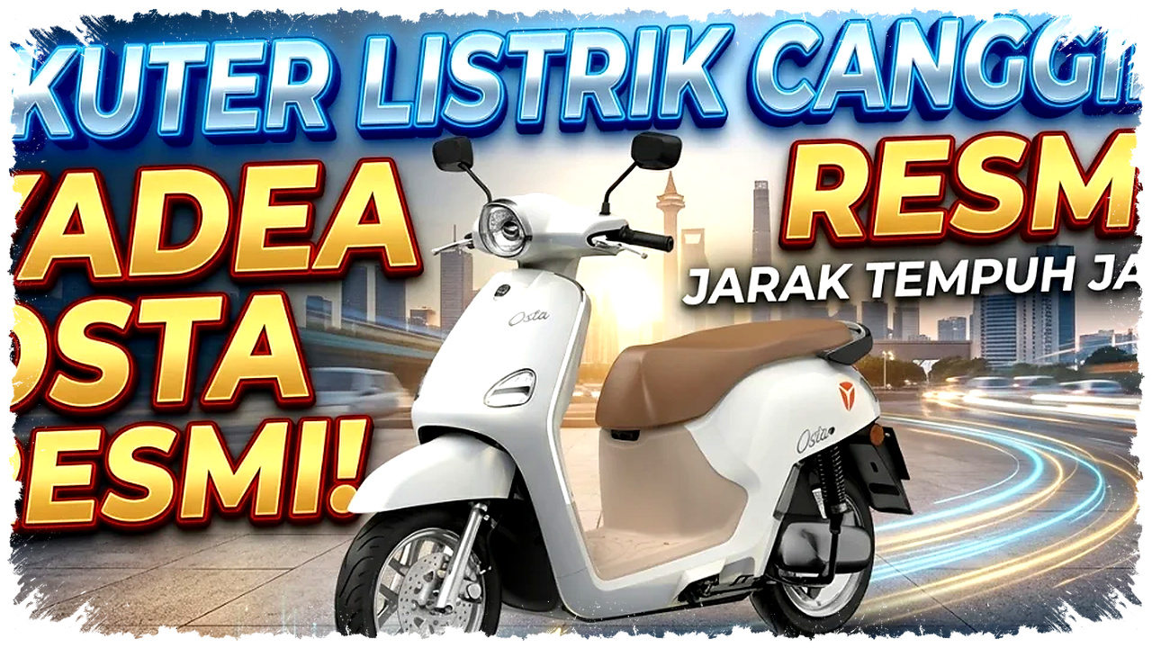Yadea Ostta 2026 Datang Mengancam, 150 Km dan Fitur Safety Penuh di Harga Rp19,9 Juta Yadea Ostta 2026 Datang Mengancam, 150 Km dan Fitur Safety Penuh di Harga Rp19,9 Juta
