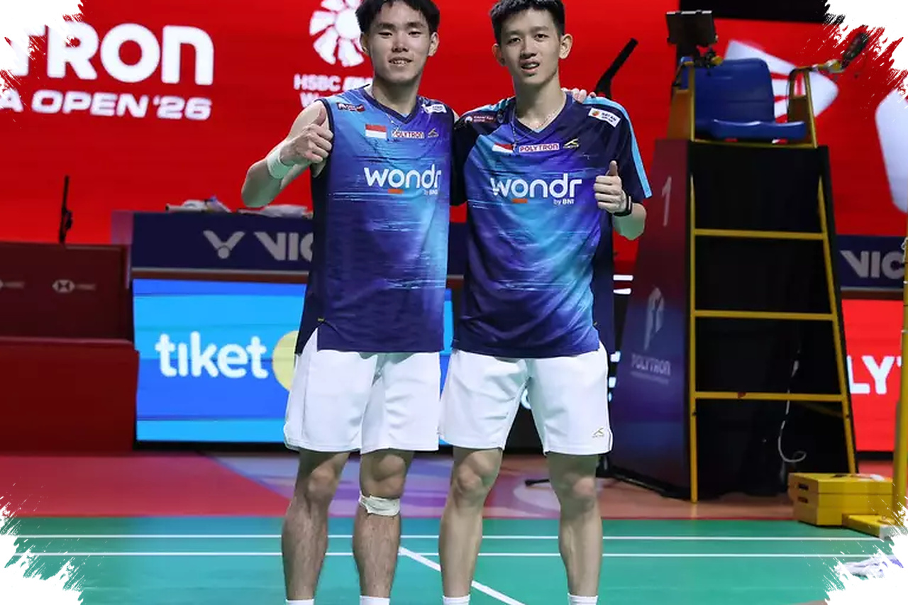 Raymond/Joaquin Tumbangkan Juara Dunia, Lolos Dramatis ke Semifinal Indonesia Open